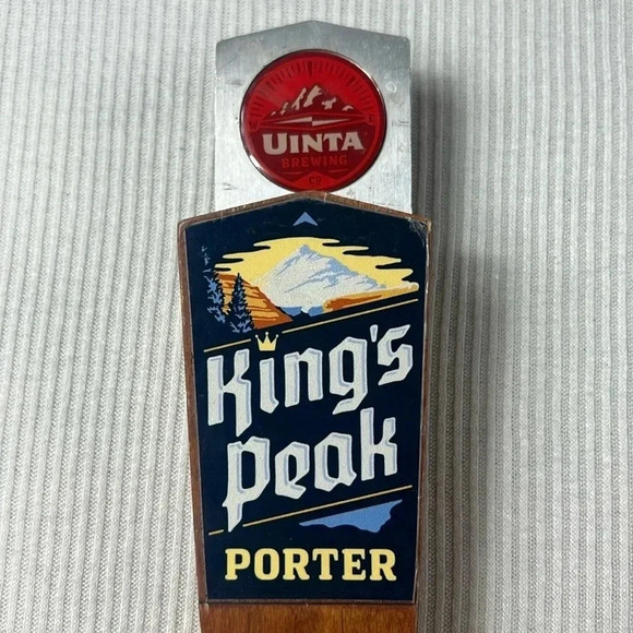 King’s Peak Porter Uinta Brewing Beer Tap Handle 12.5” - Picture 2 of 6